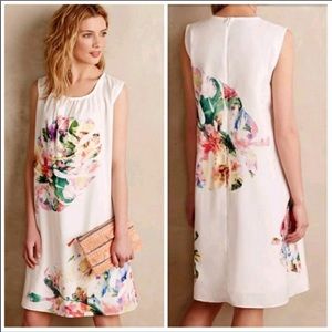 👒Anthro Tropical Palm Floral Swing Dress💖